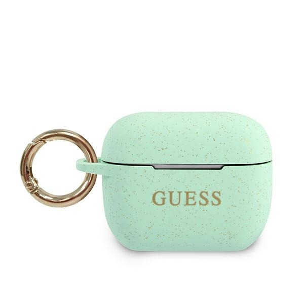 Etui GUESS Apple AirPods Pro Silicone Glitter Zielony Case