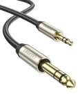 Kabel UGREEN Jack 3.5 mm Do TRS 6,35 mm AV127 1m Szary