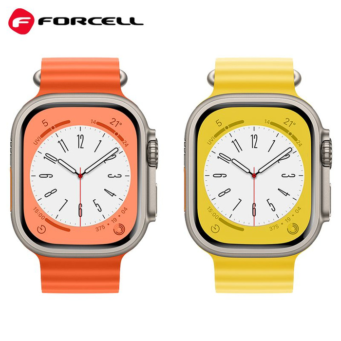 FORCELL F-DESIGN FA12 pasek do APPLE Watch 38 / 40 / 41 mm zólty