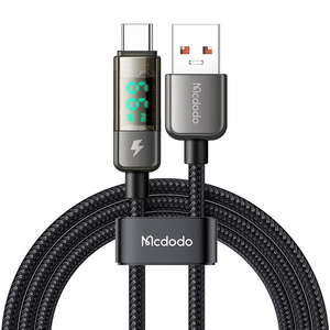 Kabel USB-A do USB-C Mcdodo CA-3630, auto power off, PD 100W, 1.2m (czarny)