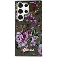 Etui Guess Guhcs23lhcfwsk S23 Ultra S918 Czarny/black Hardcase Flower Collection Case