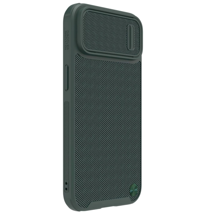 Nillkin Textured S Case etui iPhone 14 pancerny pokrowiec z osłoną na aparat zielony