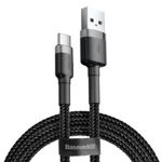 Kabel USB-C BASEUS Cafule QC 3.0 2A 2m szaro-czarny