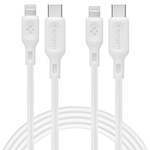 SPIGEN DURASYNC MFI LIGHTING CABLE 2-PACK 100CM WHITE