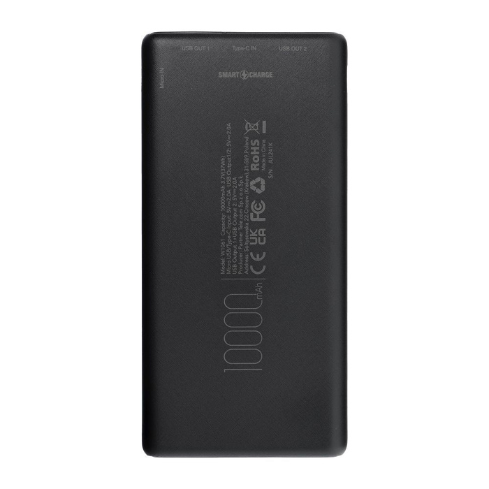 BLUE STAR powerbank 10000 mAh 2A W1061 czarny