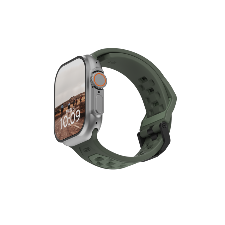 UAG Civilian - silikonowy pasek do Apple Watch seria: 1-3, 42mm / 4-6 & SE 1-2, 44mm / 7-9, 45mm / 10, 46mm / Ultra 1-2, 49mm (olive)