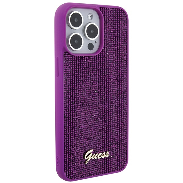 Etui Guess GUHCP15XPMSDGSF iPhone 15 Pro Max 6.7" fuksja/fuschia hardcase Disco Metal Script Case