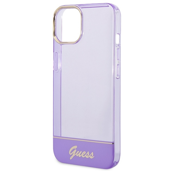 Etui GUESS Apple iPhone 14 Plus Translucent Fioletowy Hardcase