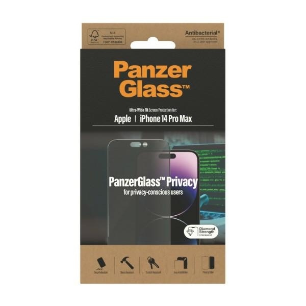 SZKŁO PanzerGlass Ultra-Wide Fit iPhone 14 Pro Max 6,7" Privacy Screen Protection Antibacterial P2774