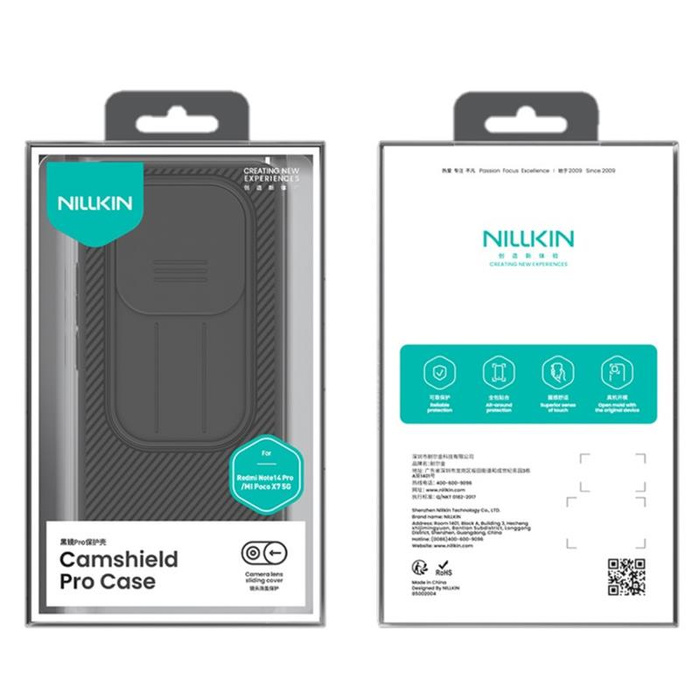 NILLKIN CAMSHIELD PRO XIAOMI REDMI NOTE 14 PRO, BLACK / CZARNY