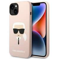 Etui KARL LAGERFELD Apple iPhone 14 Plus Silicone Karl`s Head Magsafe Jasnoróżowy Hardcase