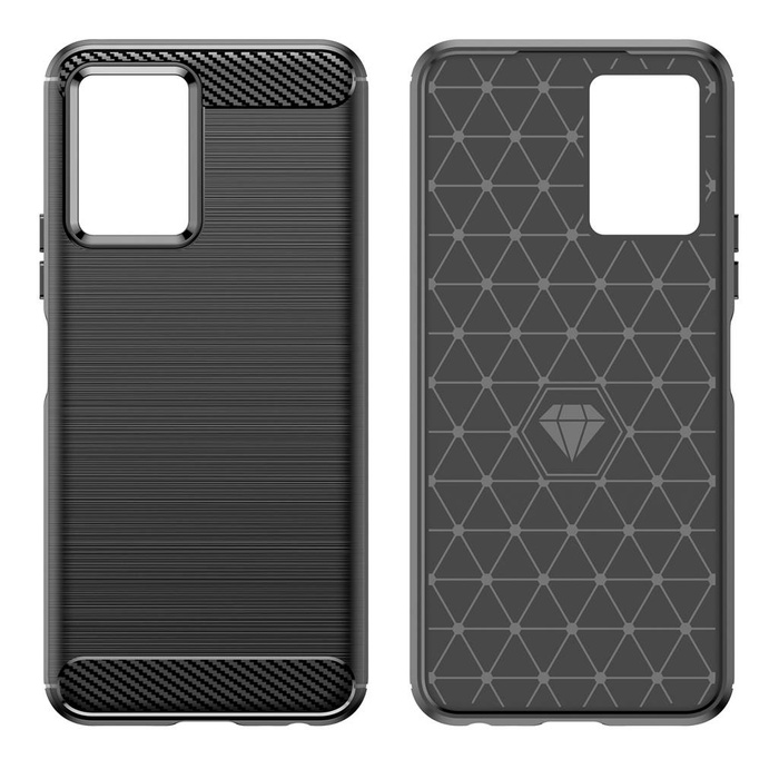 Carbon Case Vivo Y55 5G/Y75 5G/Y33S 5G/Vivo iQOO Z6/IQOO U5 Black