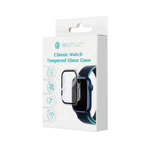 Futerał ochronny ze szkłem Bestsuit Flexible do Apple Watch 10 46mm - czarny