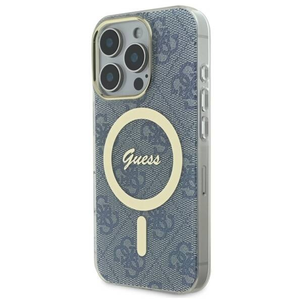 Etui Guess iPhone 16 Pro Max 6.9" niebieski/blue hardcase IML 4G MagSafe