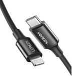 Kabel Ugreen USB Typ C - Lightning MFI 1m 3A 18W czarny (60751)