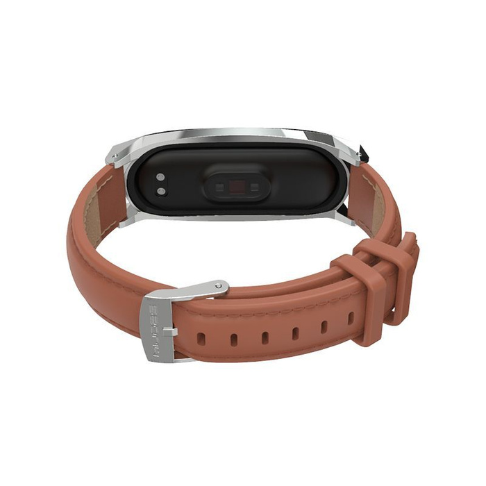 Pasek TECH-PROTECT Herms Xiaomi Mi Band 5 Brown Brązowy