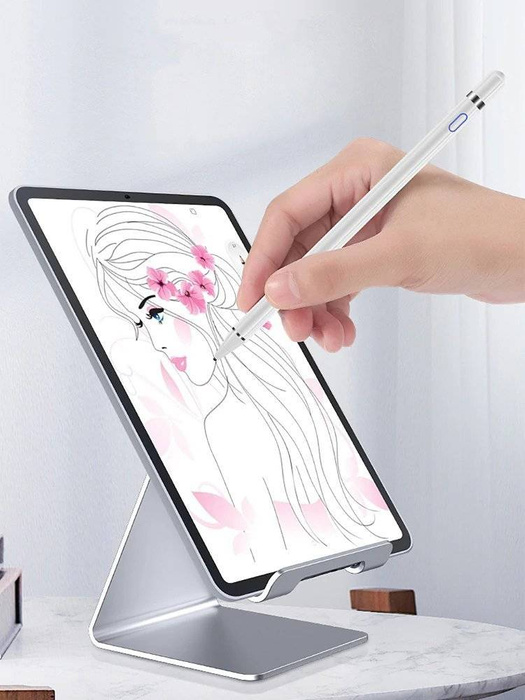 Cartinoe pojemnościowy rysik stylus pen do iPad z cienką końcówką 1,5 mm biały