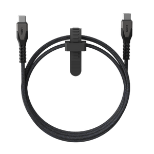 UAG Rugged Cable - kabel USB-C - USB-C 60W, 1,5 m (black/gray)