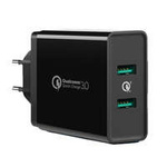 Ugreen ładowarka sieciowa 2xUSB-A 36W QC3.0 czarna (CD161)