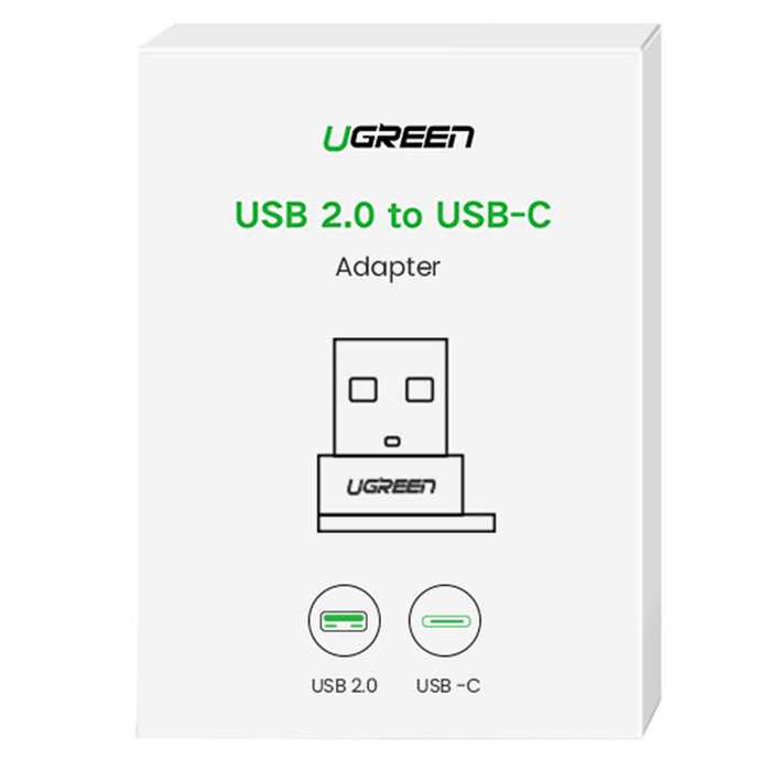 Adapter USB UGREEN USB-C do USB-A 2.0 (czarny) 50568