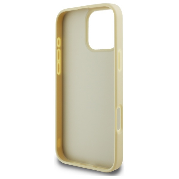 Etui Karl Lagerfeld iPhone 16 Pro Max złoty/gold HC Wrinkled PU Metal Signature