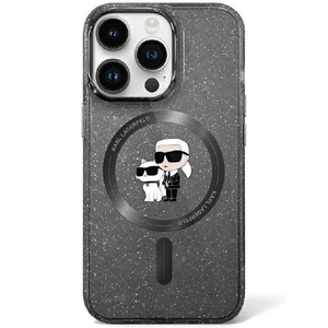 Etui Karl Lagerfeld KLHMN61HGKCNOK iPhone 11 / Xr 6.1" czarny/black hardcase Karl&Choupette Glitter MagSafe Case