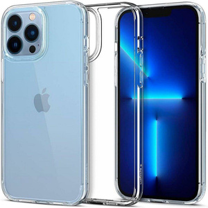 Etui Spigen iPhone 13 Pro Max Ultra Hybrid Crystal Przezroczyste Clear Case + Szkło Hartowane Spigen Full Cover