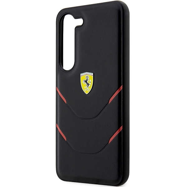 Etui Ferrari FEHCS23MPBAK S23 Plus S916 czarny/black hardcase Hot Stamp Lines