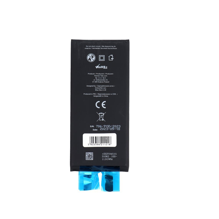 BLUE STAR HQ bateria bez BMS do IPHONE 11 3110 mAh 