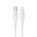 Kabel USAMS USB-C Apple Lightining U43 30W PD 1.2m Biały