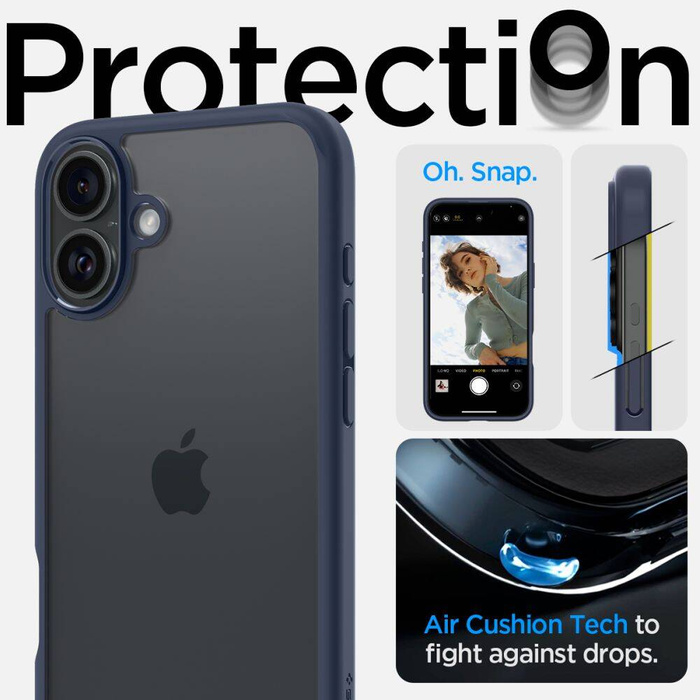 Etui iPhone 16 Spigen Ultra Hybrid Navy Blue