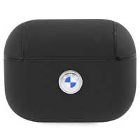 Etui BMW BMAP2SSLBK AirPods Pro 2 cover czarny/black Geniune Leather Silver Logo Case