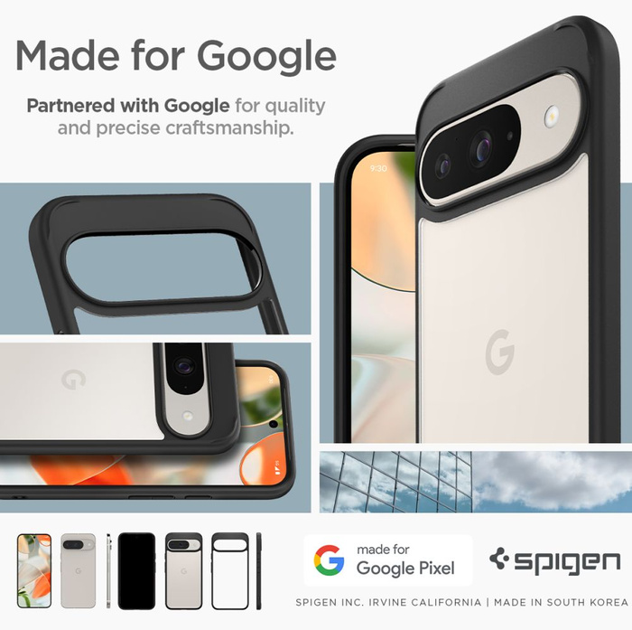 Etui SPIGEN ULTRA HYBRID GOOGLE PIXEL 9 / 9 PRO MATTE BLACK