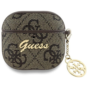 Guess GUA4G4GSMW AirPods 4 cover          brązowy/brown 4G Charm Collection