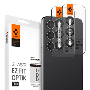 Osłona Aparatu Spigen Optik.tr ”ez Fit” Camera Protector 2-pack Samsung Galaxy S24+ Plus Black