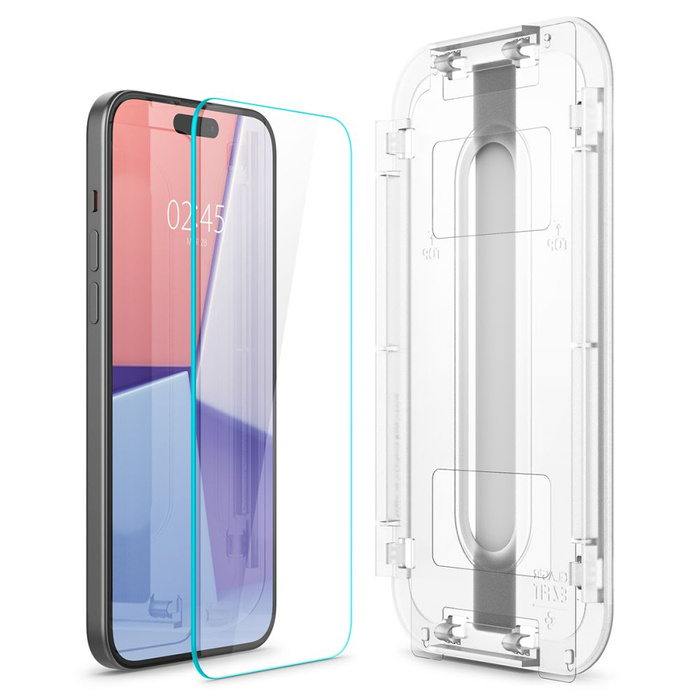 Szkło Hartowane Spigen Glas.tr ”ez Fit” 2-pack iPhone 16 / 15 Clear