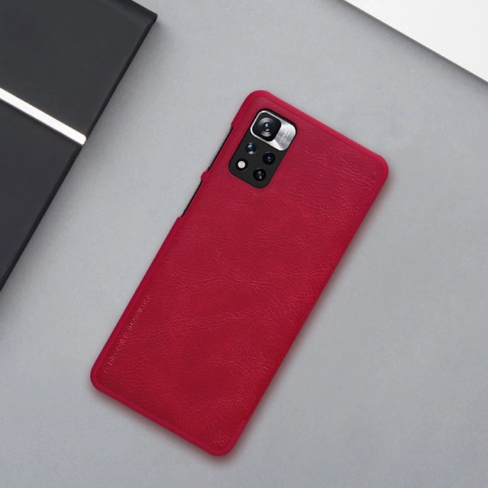 Etui Nillkin Qin Case do Xiaomi Redmi Note 11 Pro+ (China) / Redmi Note 11 Pro (China) / Mi11i HyperCharge z klapką - czarne