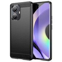 Etui Carbon Case etui do Realme 10 Pro elastyczny silikonowy karbonowy pokrowiec czarne Case