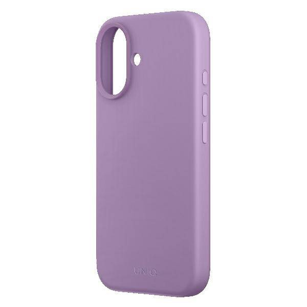 UNIQ etui Lino Hue iPhone 16 6.1" Magclick Charging różowy/grape pink