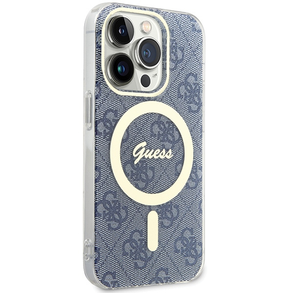 Etui Guess GUHMP15XH4STB iPhone 15 Pro Max 6.7" niebieski/blue hardcase IML 4G MagSafe Case