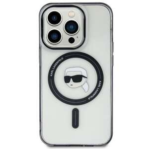 Etui Karl Lagerfeld KLHMP15MHKHNOTK iPhone 15 Plus 6.7" transparent hardcase IML Karl`s Head MagSafe Case