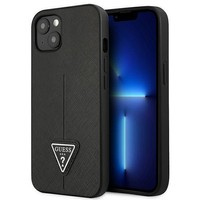 Etui GUESS Apple iPhone 13 Mini SaffianoTriangle Logo Czarny Hardcase