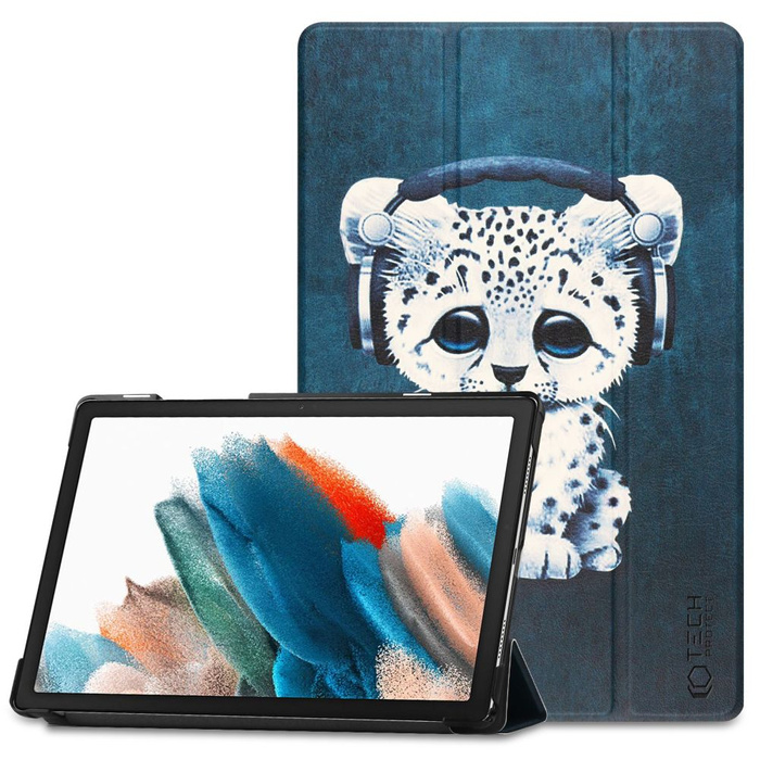 Etui Tech-Protect Smartcase Samsung Galaxy Tab A8 10.5 X200 / X205 Sad Cat