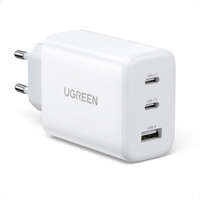 Ugreen szybka ładowarka sieciowa 2x USB Typ C / USB 65W PD3.0, QC3.0/4.0+ biała (CD275) 