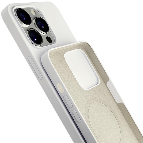 Etui 3MK Hardy Case iPhone 13 Pro 6,1" srebrno-biały/silver-white MagSafe