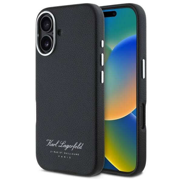 Etui Karl Lagerfeld iPhone 16 Pro 6,1" hardcase czarny/black hotel RSG