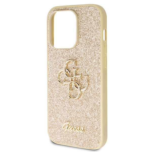 Etui Oryginalne Etui GUESS Hardcase GUHCP14LHG4SGD do iPhone 14 Pro (Fixed Glitter Big 4G / złoty) Case