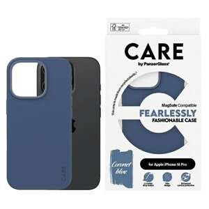 Etui CARE by PanzerGlass Fashion Case iPhone 16 Pro 6.3" niebieski/blue MagSafe 1382