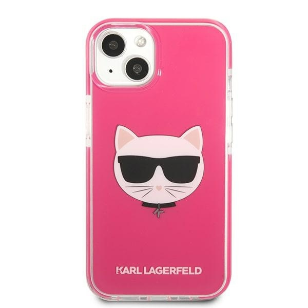 Etui KARL LAGERFELD Apple iPhone 13 Choupette Head Fuksja Różowy Hardcase