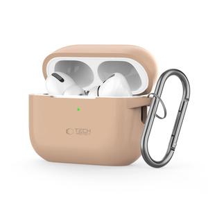 TECH-PROTECT SILICONE HOOK APPLE AIRPODS PRO 1 / 2 CAFE LATTE